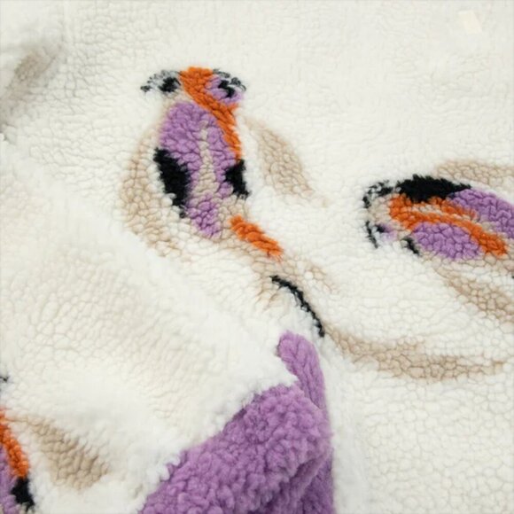 TAYLOR SWIFT Women's Sweat Shirt Size 2XL Koi Fish 1/4 Zip Sherpa Pullover - Picture 3 of 12